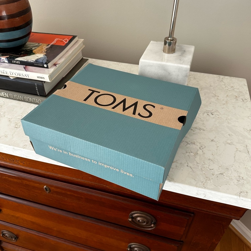 Toms Orange and Green Wedge Shoes - Picture 7 of 8